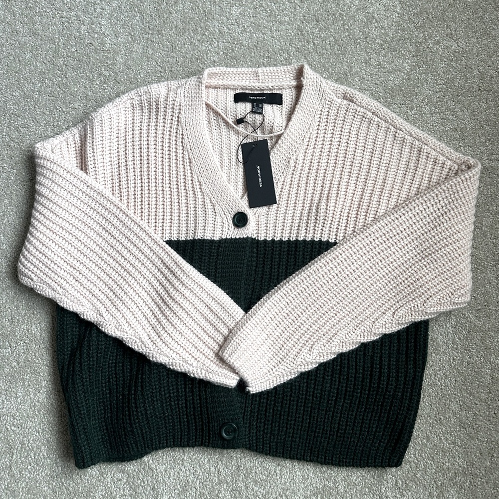 NWT Vero Moda colorblock cardigan XS
